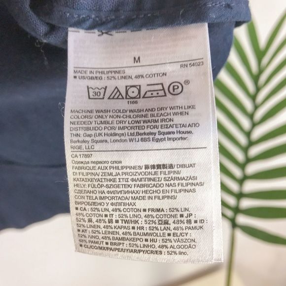 Banana Republic Zip Front Moto Jacket Navy Linen - Picture 5 of 8